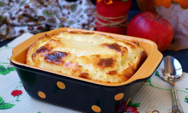 Диетическая творожная запеканка