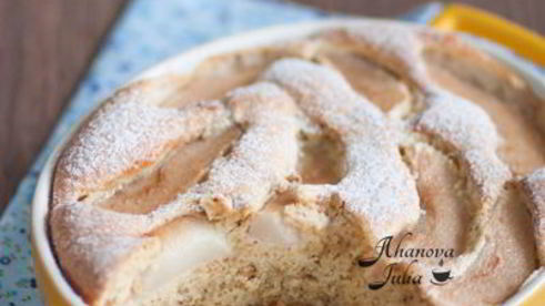 грушевая запеканка c фундуком