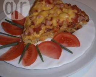 Картофельная запеканка на сковороде