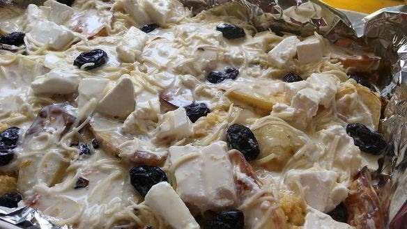 Рецепт Картофельная запеканка с капустой и грибами