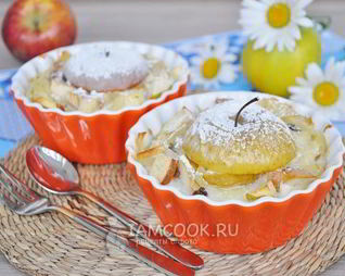 Лапшевник Детский с яблоком и изюмом