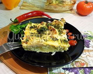 Нежная запеканка из картофеля и цветной капусты