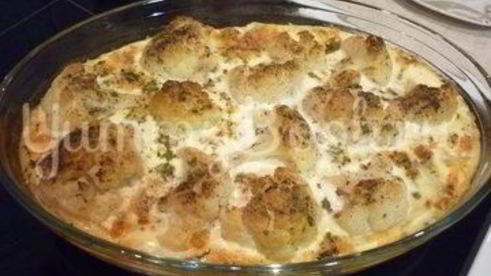 нежная запеканка из картофеля и цветной капусты