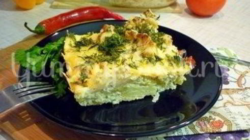 нежная запеканка из картофеля и цветной капусты