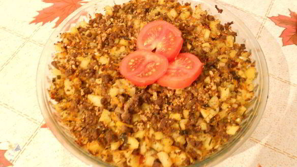 Рецепт Овощная запеканка с фаршем