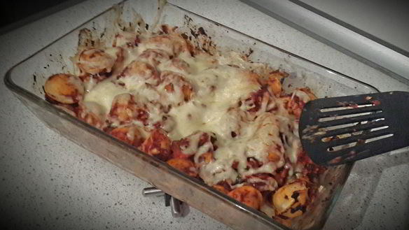 Рецепт Пельменная запеканка