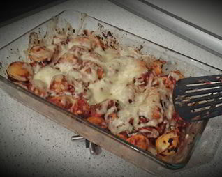 Пельменная запеканка