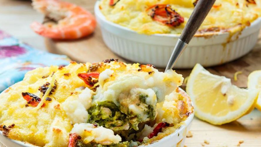 Рецепт пряная рыбная запеканка