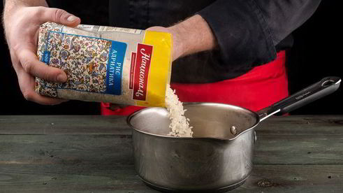 рисовая запеканка с грибами