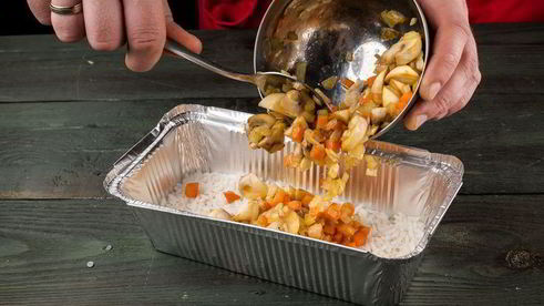 рисовая запеканка с грибами