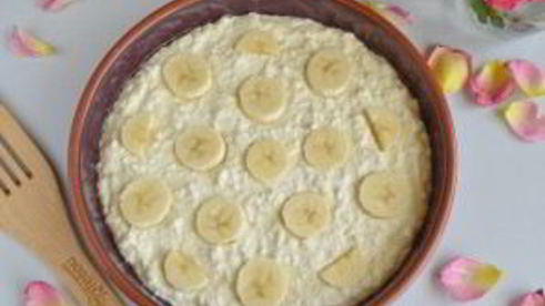 творожная запеканка с бананами