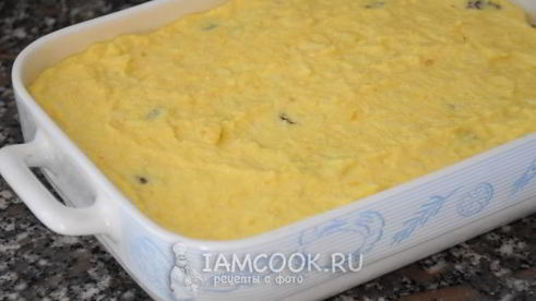 творожная запеканка с тыквой и яблоками