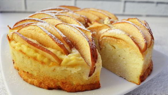 Рецепт Творожная запеканка с яблоками