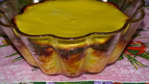 творожная запеканка-суфле с абрикосами