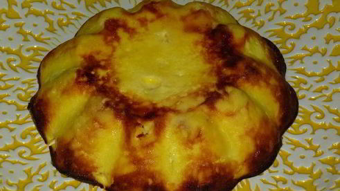 творожная запеканка-суфле с абрикосами