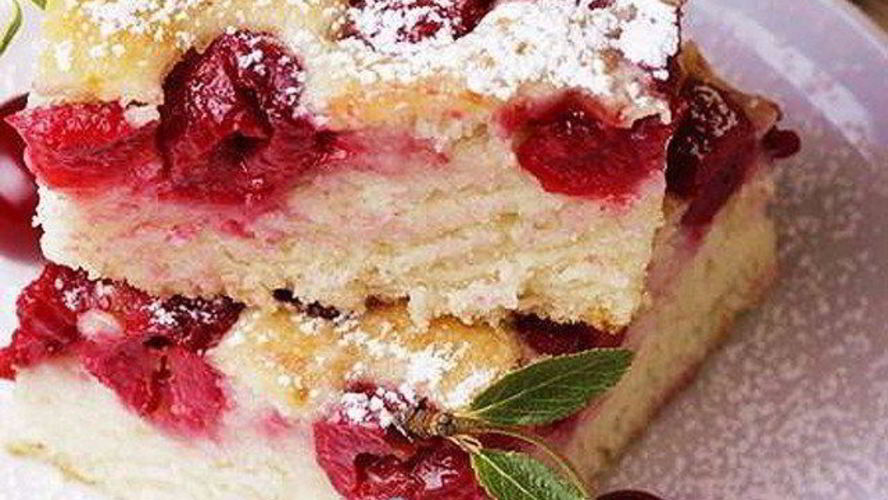 Рецепт вишневая запеканка