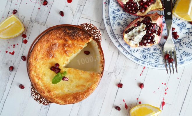 Воздушная творожная запеканка в духовке