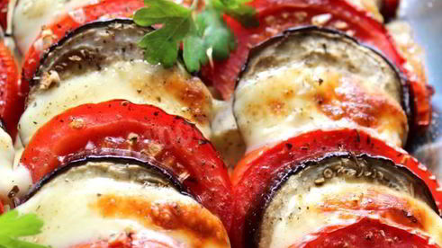 запеканка из баклажанов с помидорами и сыром в духовке