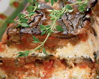 Запеканка из баклажанов с помидорами