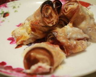 Запеканка из блинчиков с конфитюром