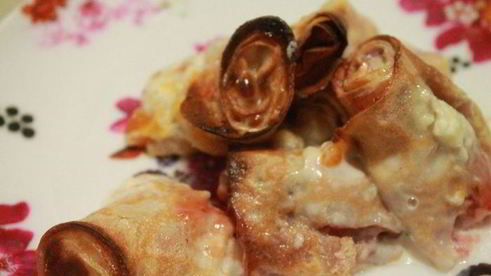 запеканка из блинчиков с конфитюром