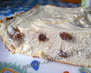 Запеканка из гомогенного творога с кокосовой мукой