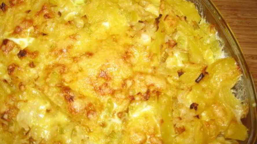 Рецепт запеканка из картофеля, кабачка и с сыром
