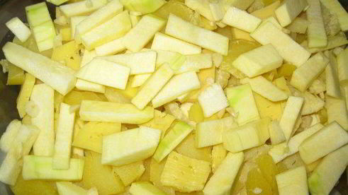 запеканка из картофеля, кабачка и с сыром