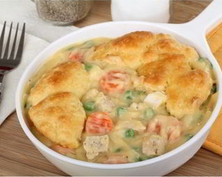 Запеканка из курицы с овощами и творогом