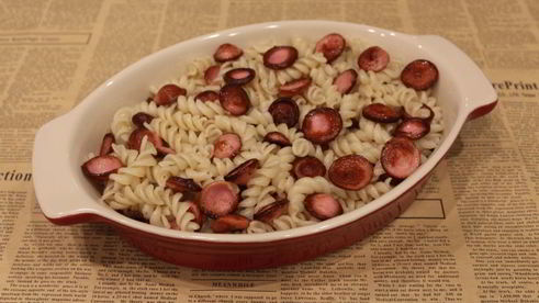 запеканка из макарон с сосисками