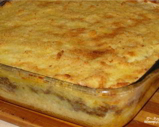 Запеканка картофельная с вареным мясом