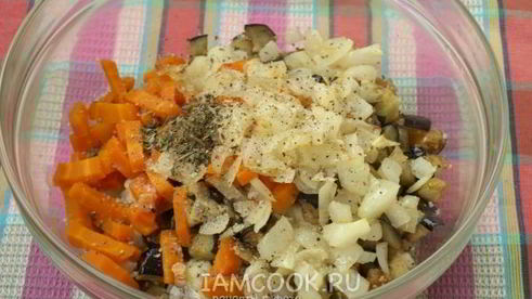 запеканка с баклажанами и цветной капустой