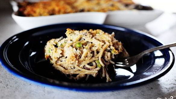 Рецепт Запеканка с индейкой и спагетти