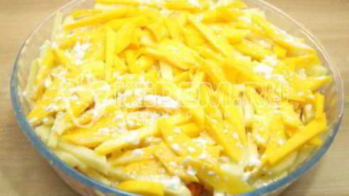 запеканка с курицей и тыквой в духовке