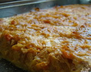 Запеканка с сыром и ветчиной