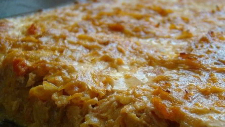 Рецепт запеканка с сыром и ветчиной
