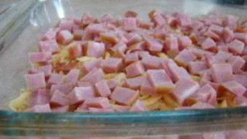 запеканка с сыром и ветчиной