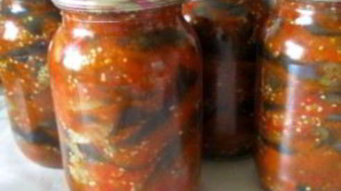 баклажаны на зиму тещин язык