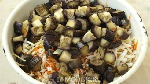 баклажаны с капустой на зиму