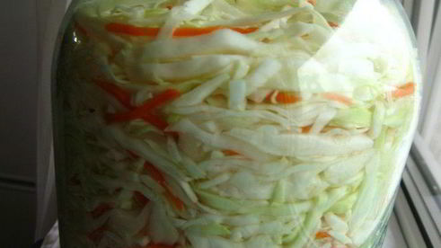 быстрая квашеная капуста