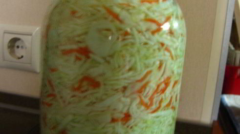 быстрая квашеная капуста