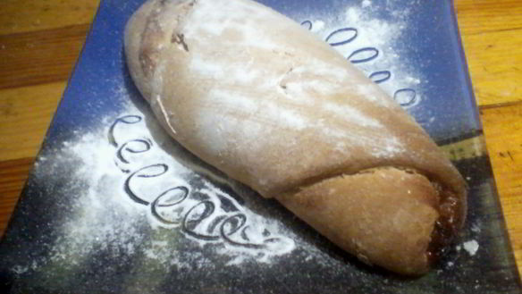 Рецепт Домашняя булка с малиновым джемом