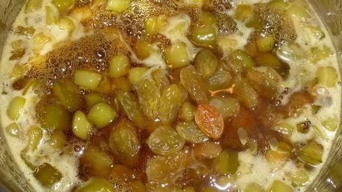 джем из кабачков с изюмом, лимоном и имбирем