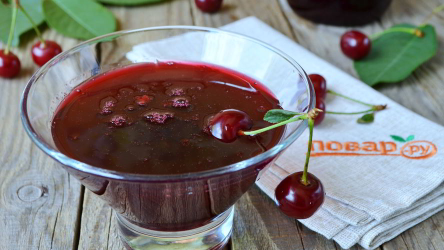 Рецепт джем из вишни без косточек на зиму