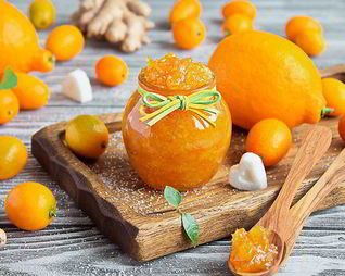 Имбирный джем с лимоном и кумкватами