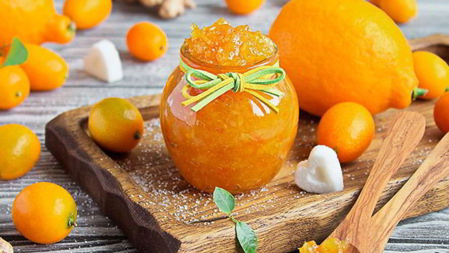 Рецепт имбирный джем с лимоном и кумкватами