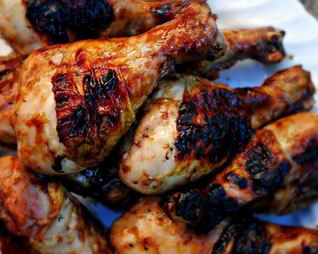 Куриные голени в глазури из джема