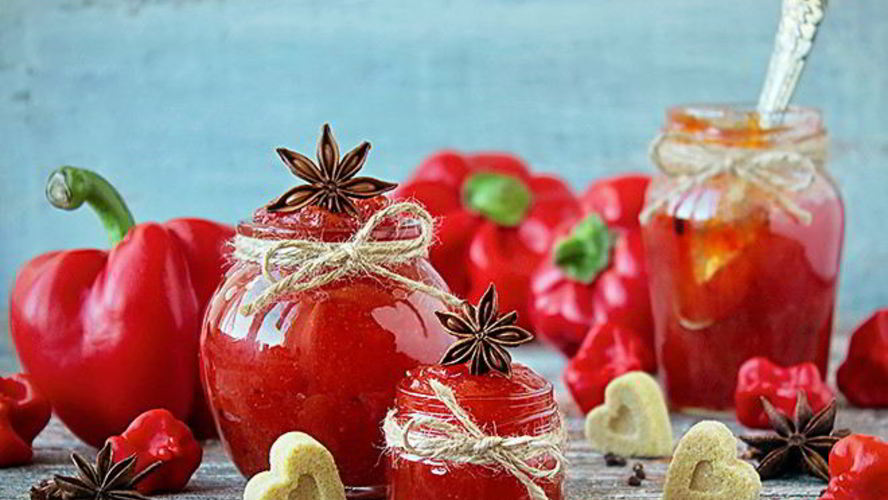 Рецепт пряный джем из сладкого и жгучего перца