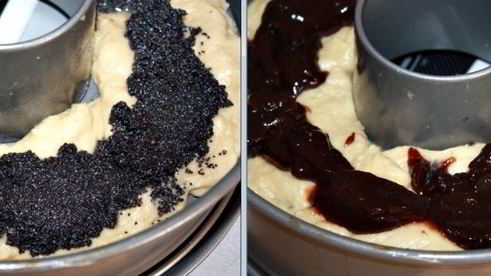 сдобный венок с маком и сливовым джемом