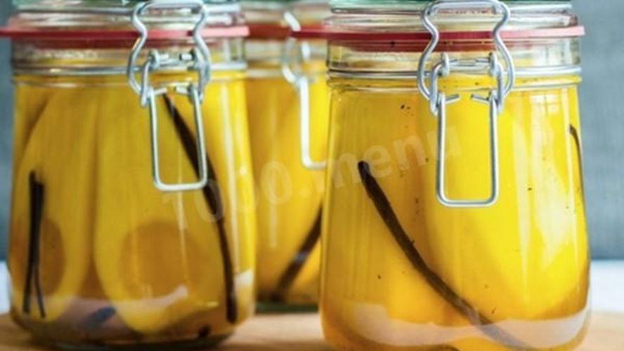 Рецепт груши с ванилью на зиму